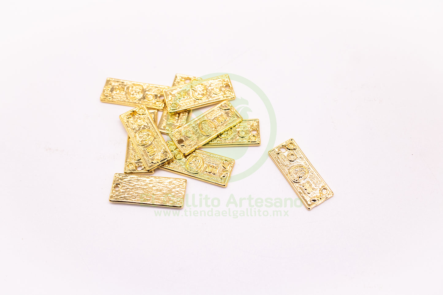#643 Chapa de Oro - Dije Billete Grande (PIEZA)
