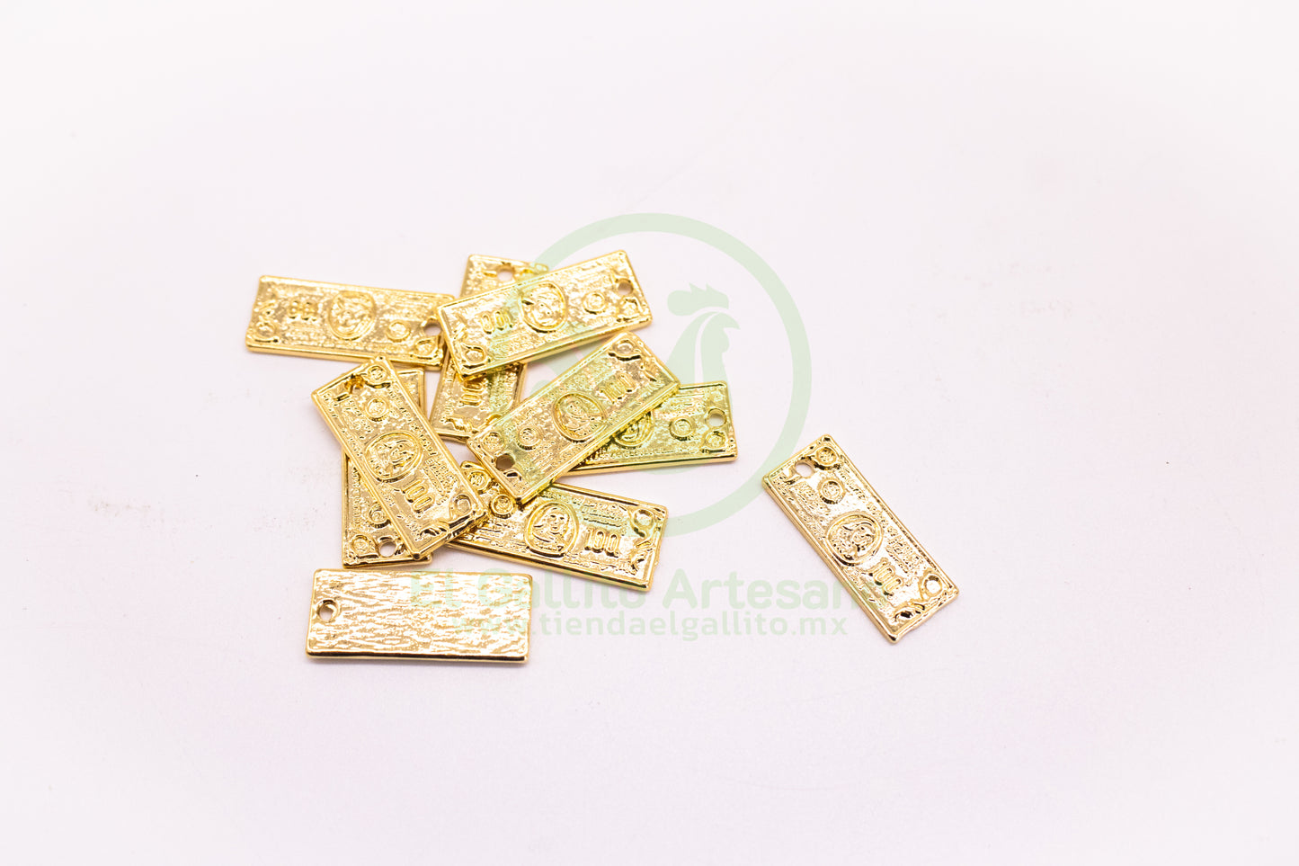 #643 Chapa de Oro - Dije Billete Grande (PIEZA)