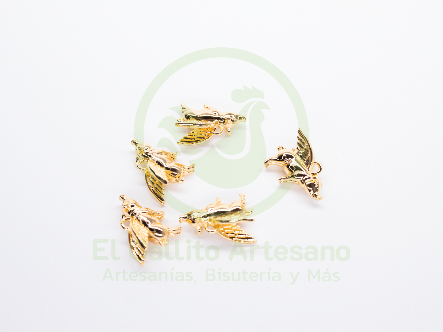 #703 Chapa de Oro - Dije Cerdo con Alas (NUEVO) (PIEZA)
