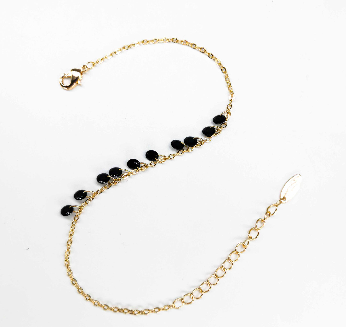 Pulsera Cadena Con Cristal Bolita | Varios Colores