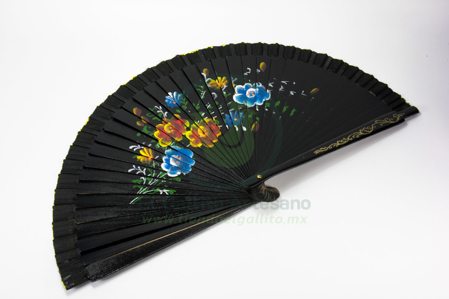 Abanico - Madera Pintado 2 Lado