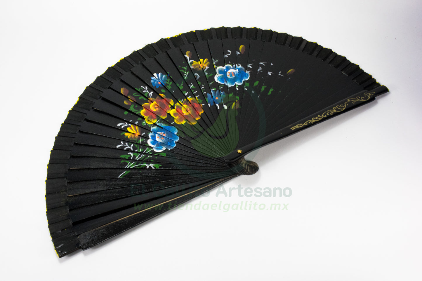 Abanico - Madera Pintado 2 Lado