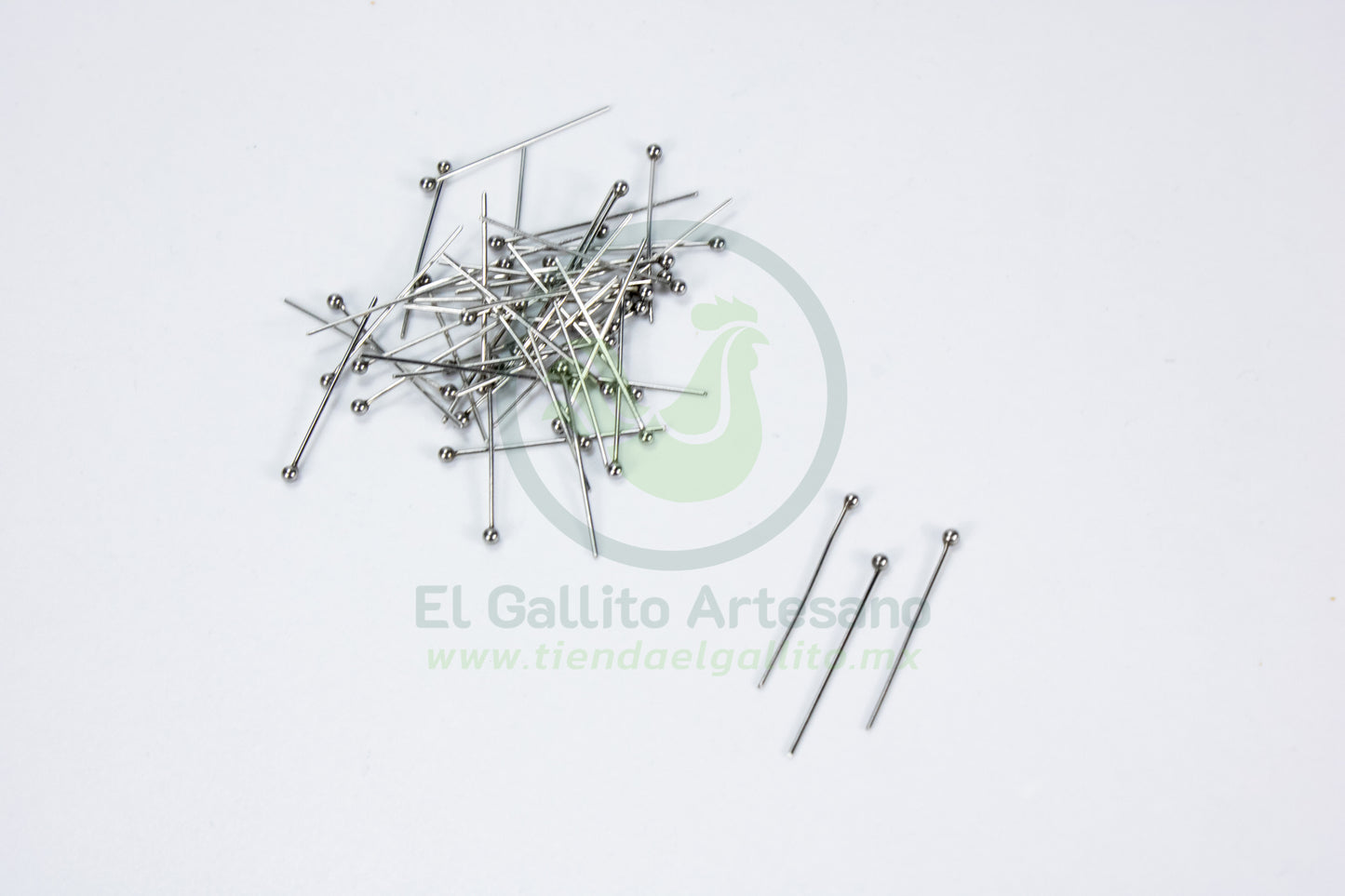 Acero Alfiler Cabeza Bolita