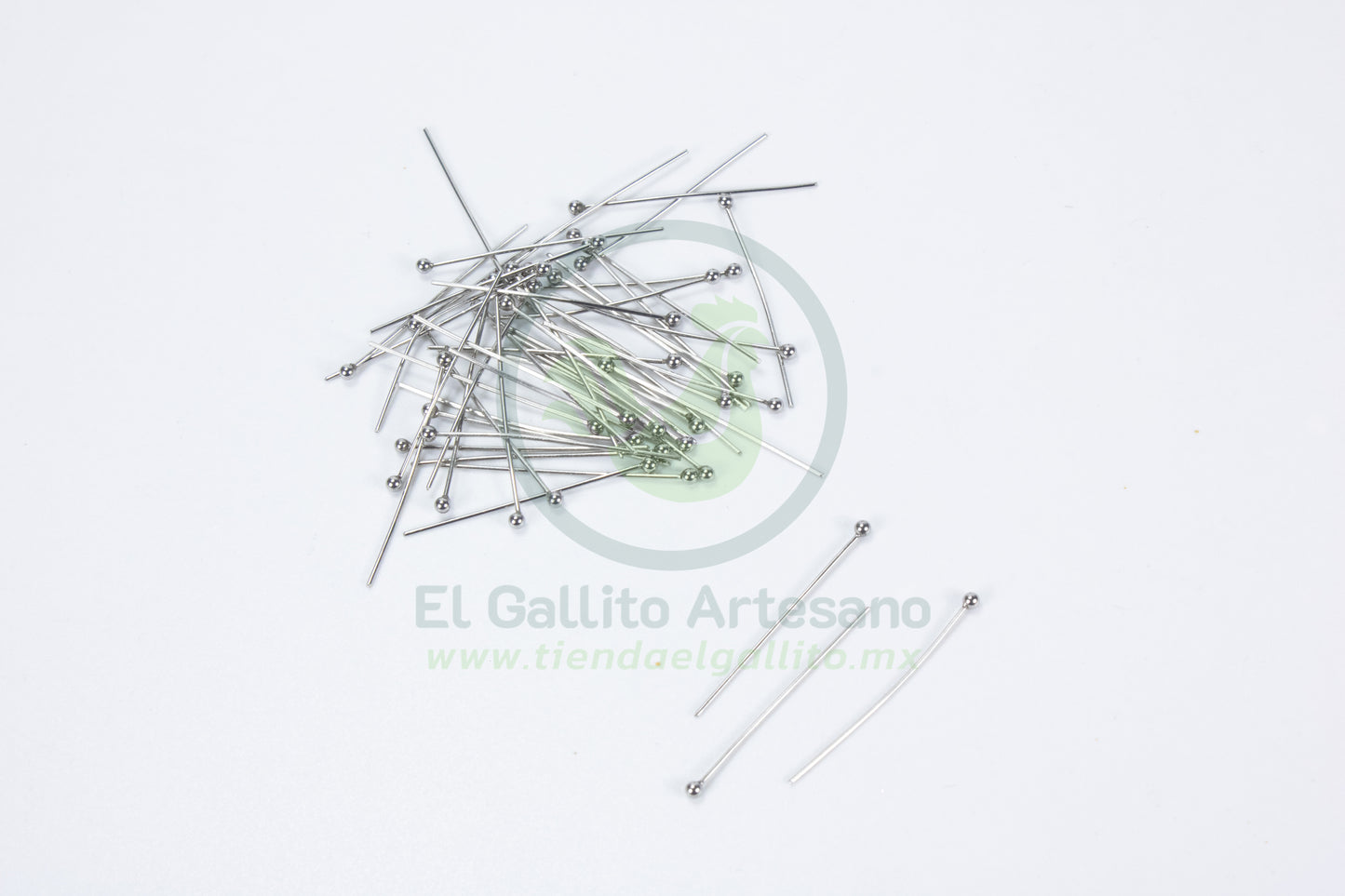 Acero Alfiler Cabeza Bolita