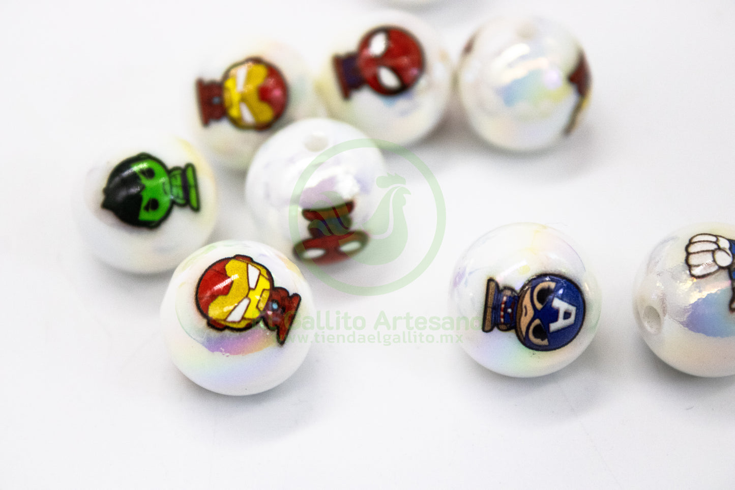 Acr #233 Bola 16mm | Super héroes Blanco AB