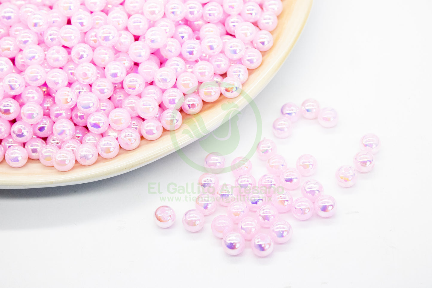 Acr #190G Bola 8mm | Rosa Pastel AB