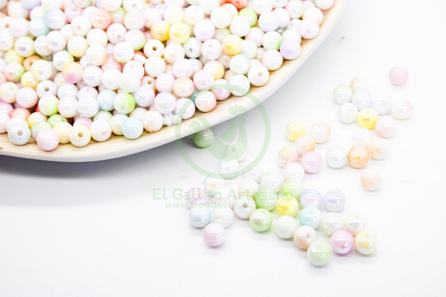 Acr #194G Bola 8mm | Degradado Multi Pastel