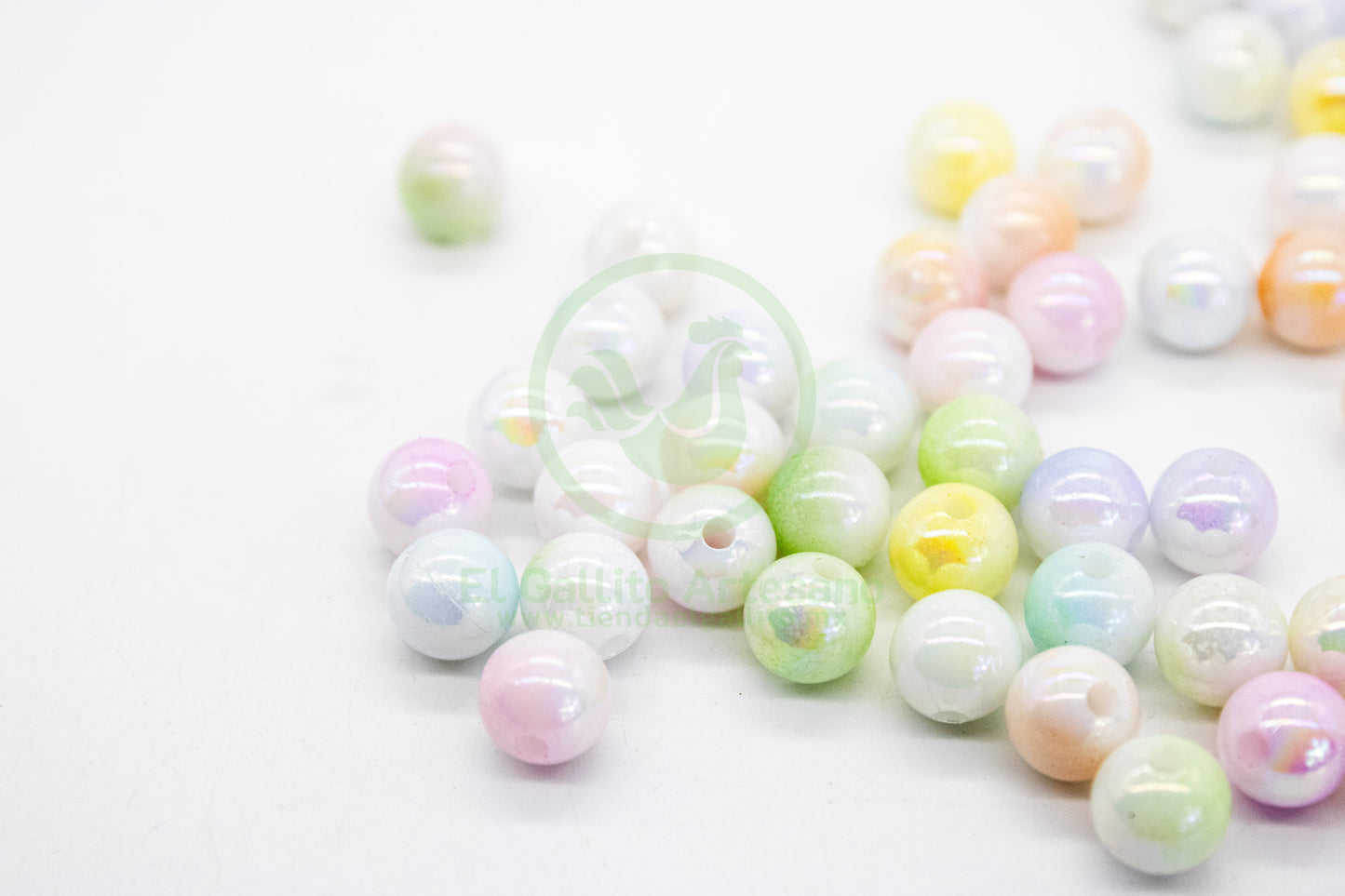 Acr #194G Bola 8mm | Degradado Multi Pastel
