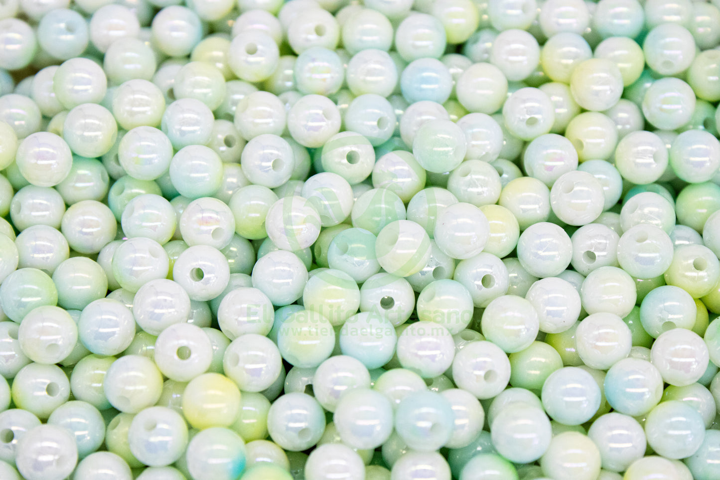 Acr #195G Bola 8mm | Degradado Verde Claro