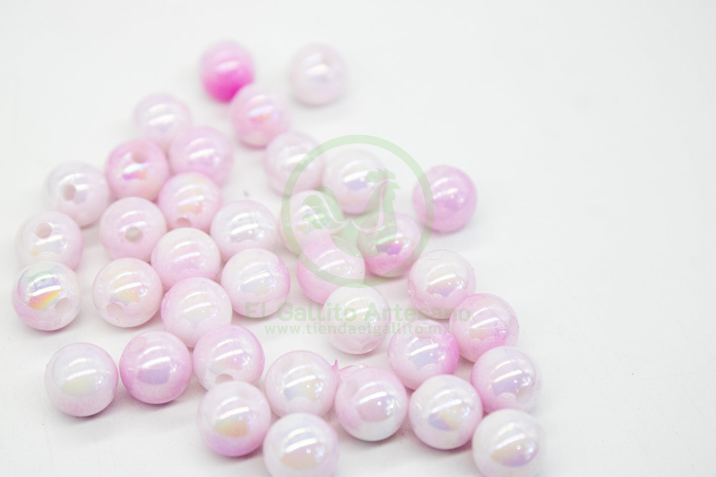Acr #198G Bola 8mm | Degradado Rosa Fuerte