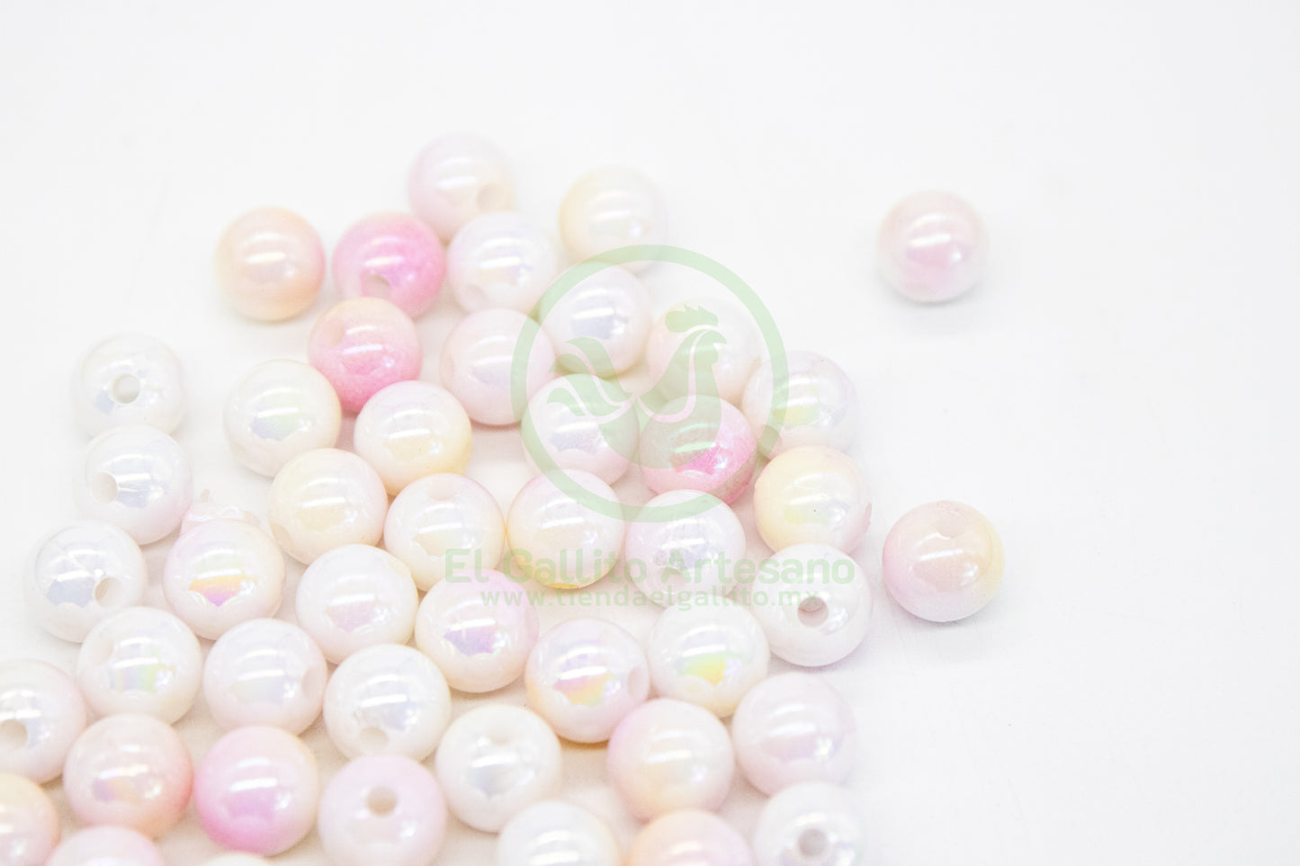 Acr #199G Bola 8mm | Degradado Rosa Claro