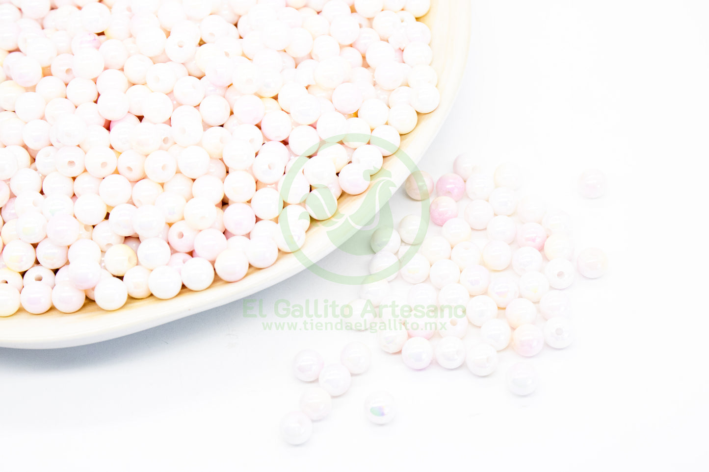 Acr #199G Bola 8mm | Degradado Rosa Claro