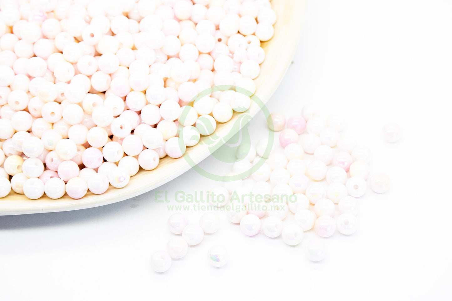 Acr #199G Bola 8mm | Degradado Rosa Claro