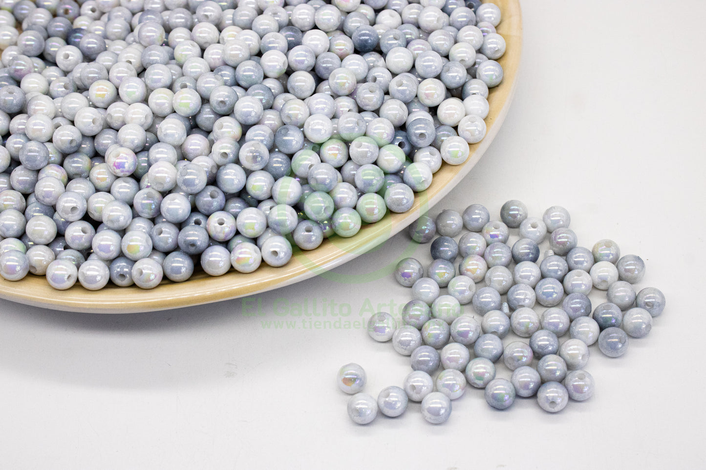 Acr #200G Bola 8mm | Degradado Gris