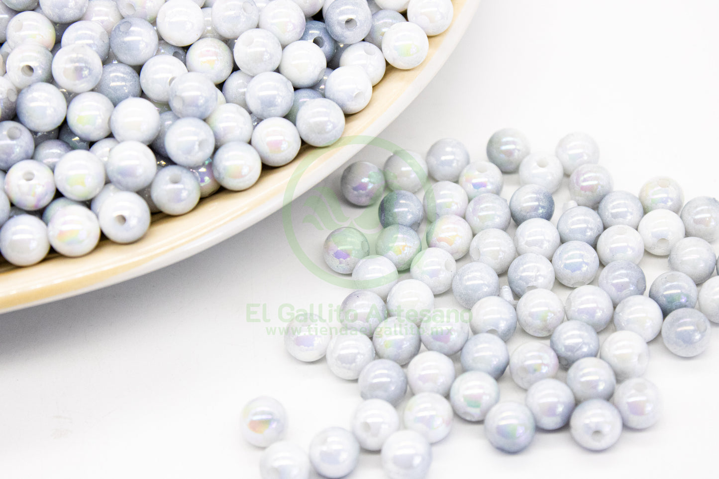 Acr #200G Bola 8mm | Degradado Gris
