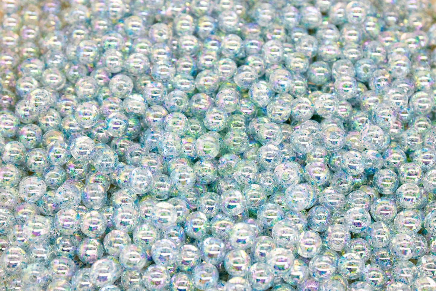Acr #204G Bola 8mm | Punteado Turquesa