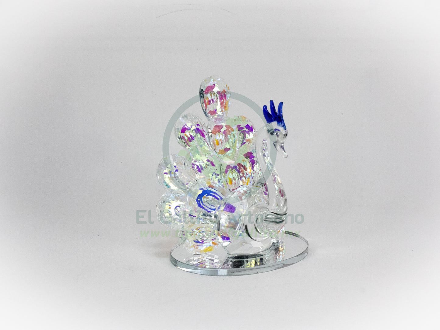 Adorno Cristal 25-1 #10 | Pavo Real Arcoiris