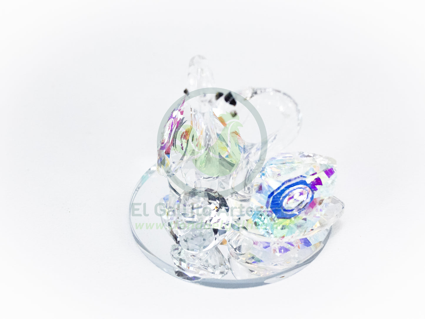Adorno Cristal 25-1 #5 | Cisne Arcoiris