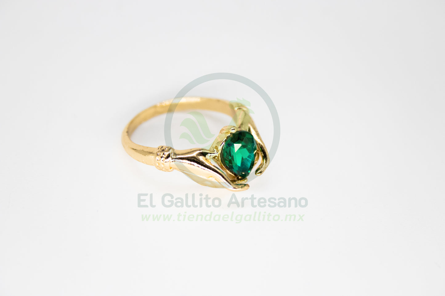 Anillo Acero MD2 | Manos con Gema
