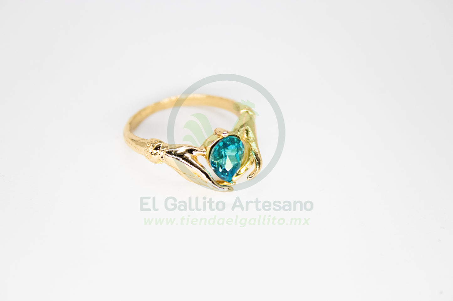 Anillo Acero MD2 | Manos con Gema