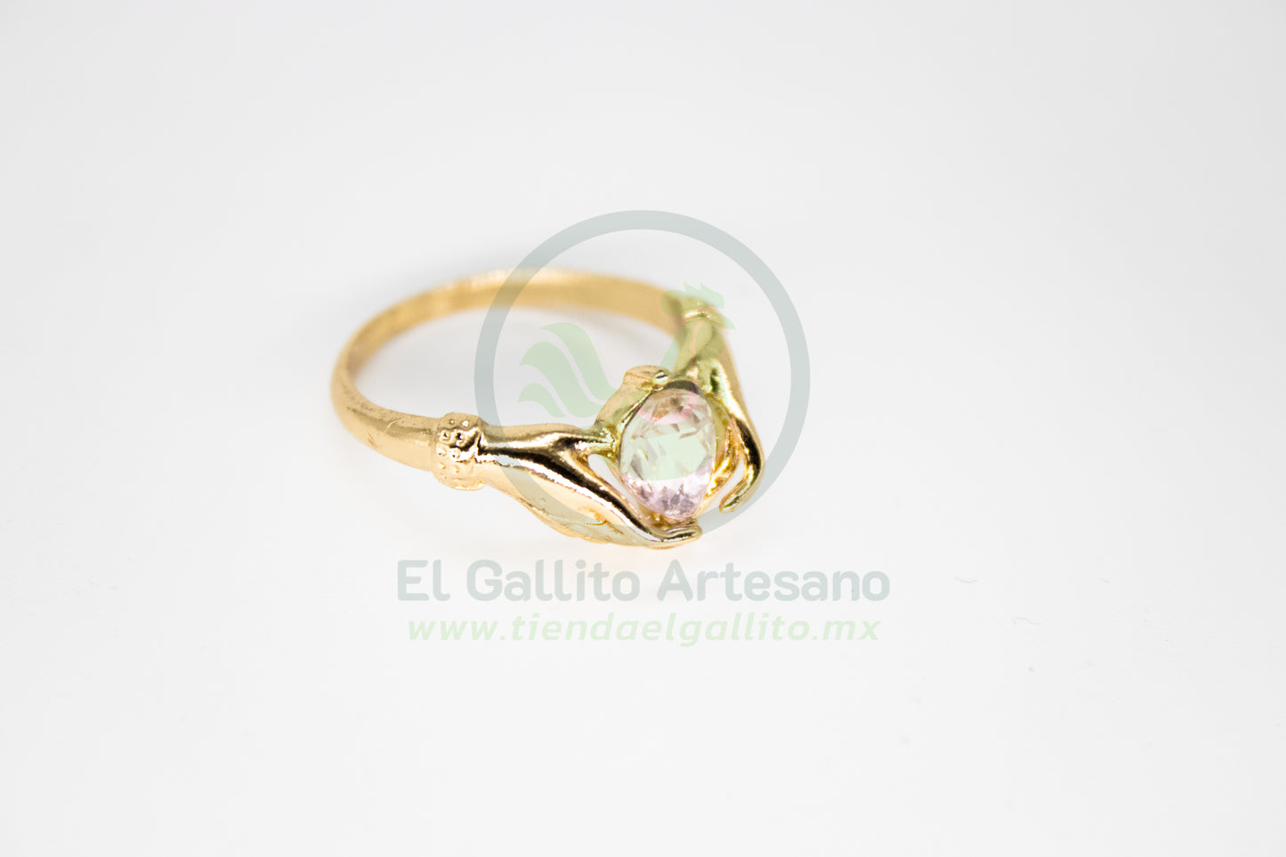 Anillo Acero MD2 | Manos con Gema