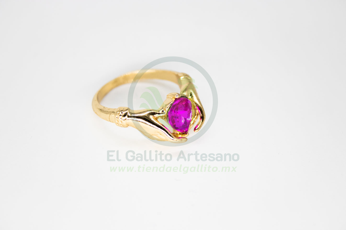 Anillo Acero MD2 | Manos con Gema