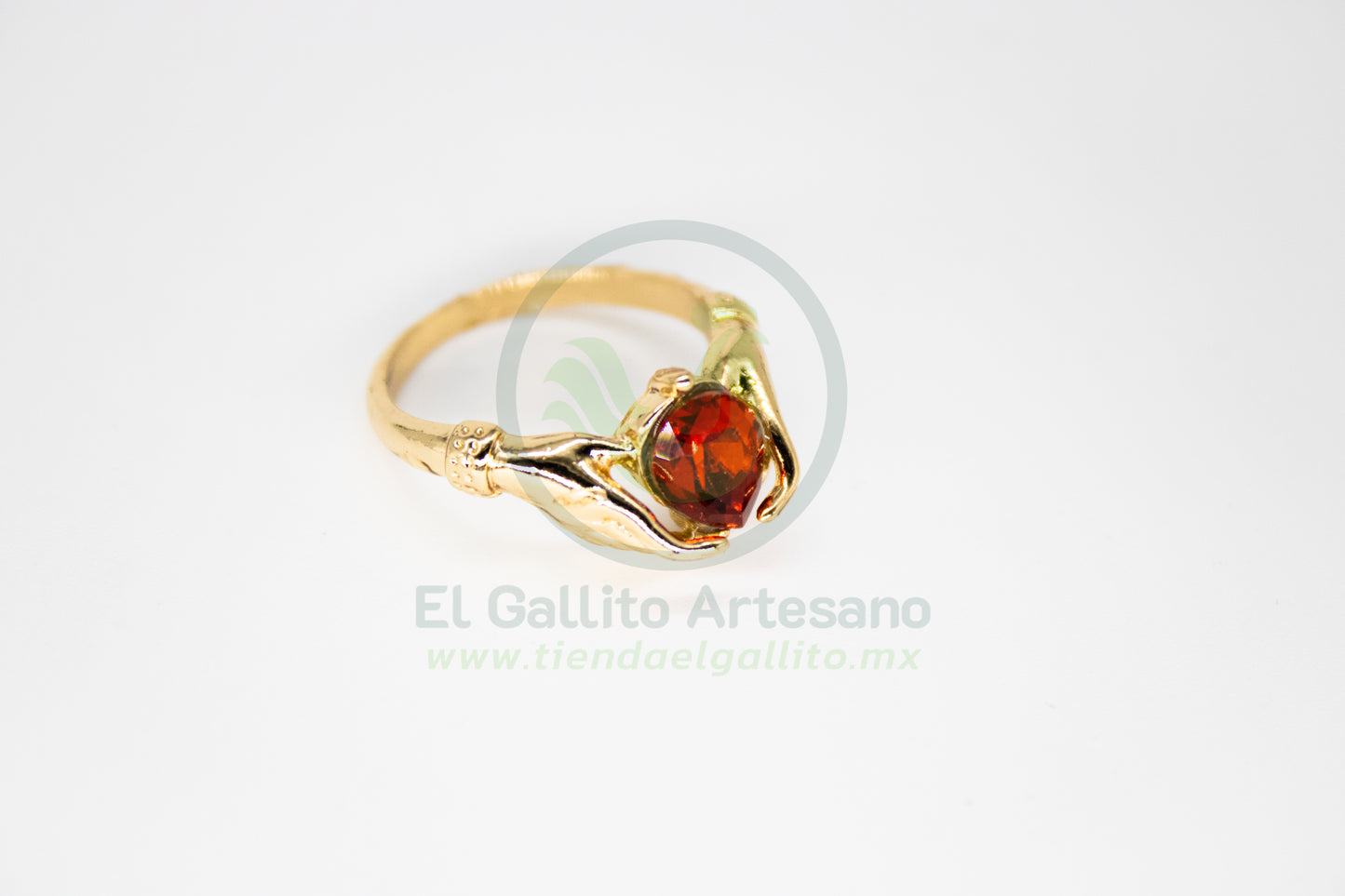 Anillo Acero MD2 | Manos con Gema