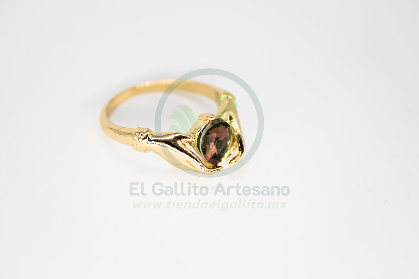 Anillo Acero MD2 | Manos con Gema
