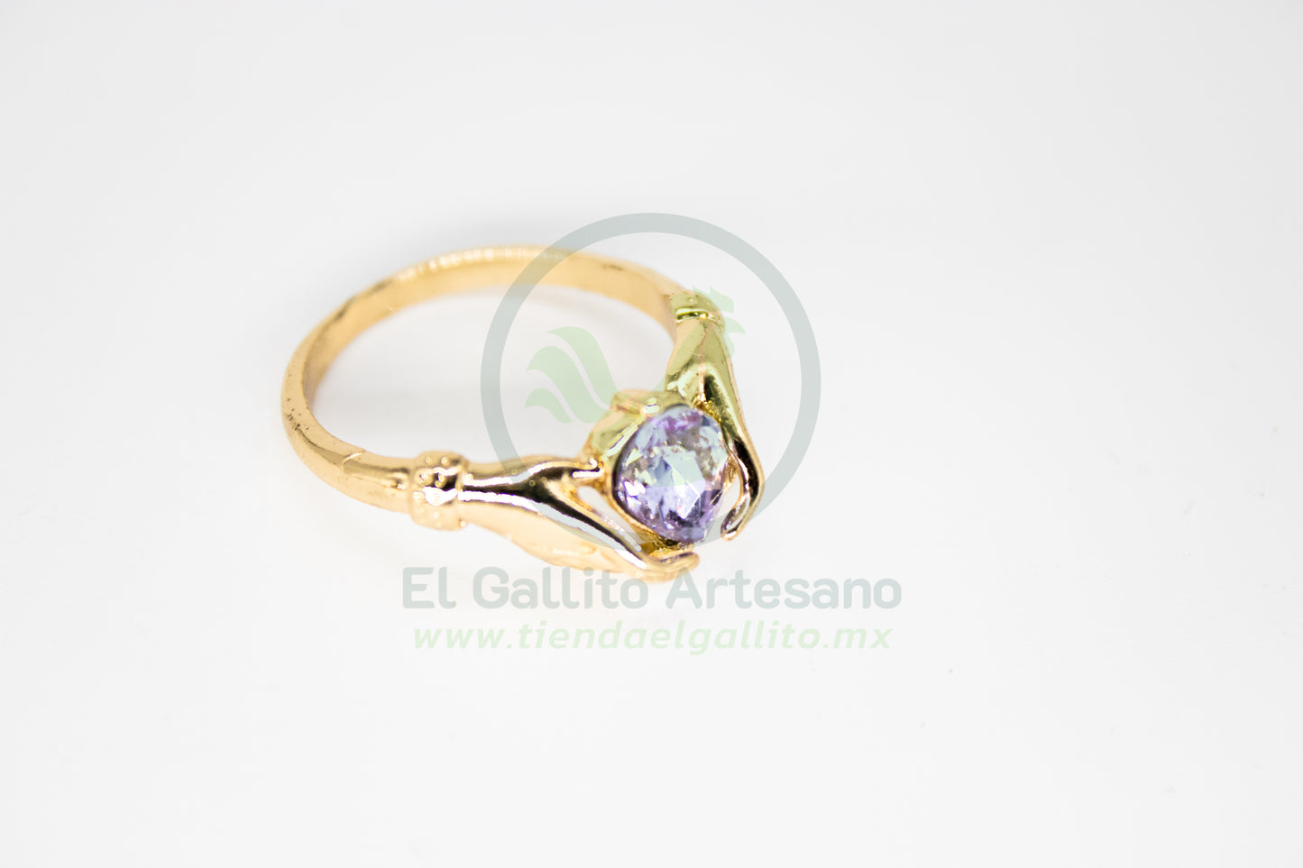 Anillo Acero MD2 | Manos con Gema