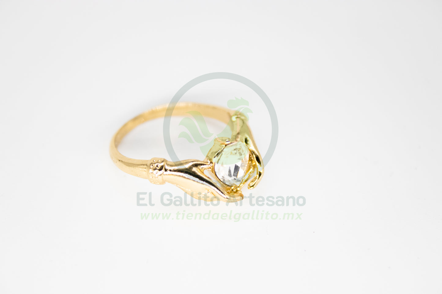 Anillo Acero MD2 | Manos con Gema