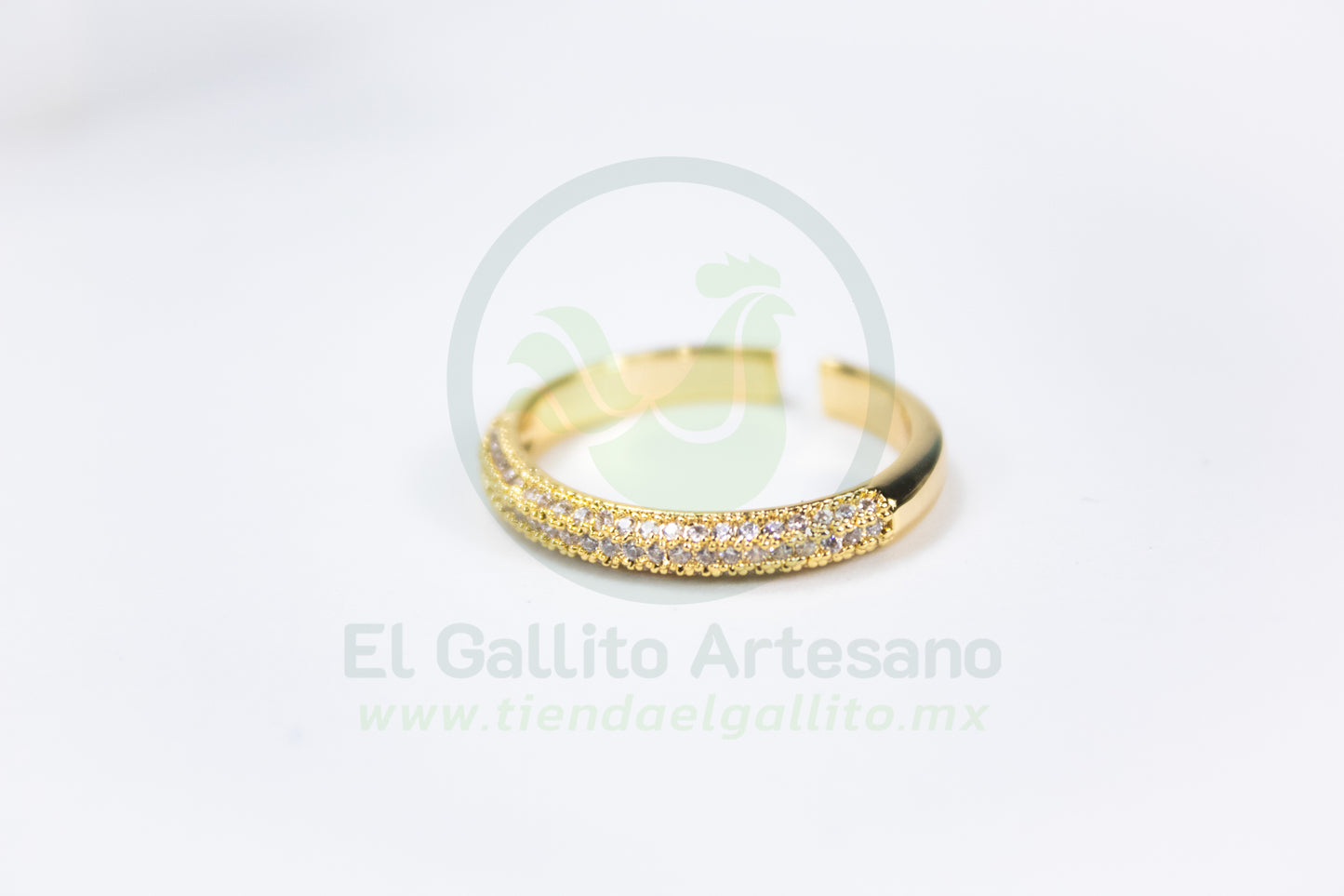 Anillo Vivi Hym-35 | Cristales Curvo