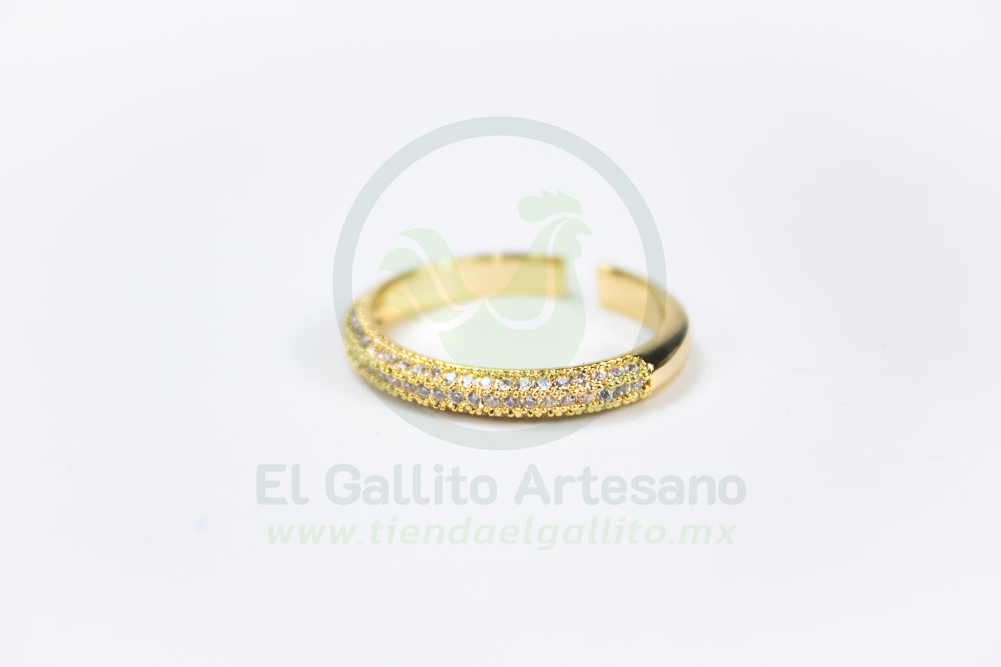 Anillo Vivi Hym-35 | Cristales Curvo