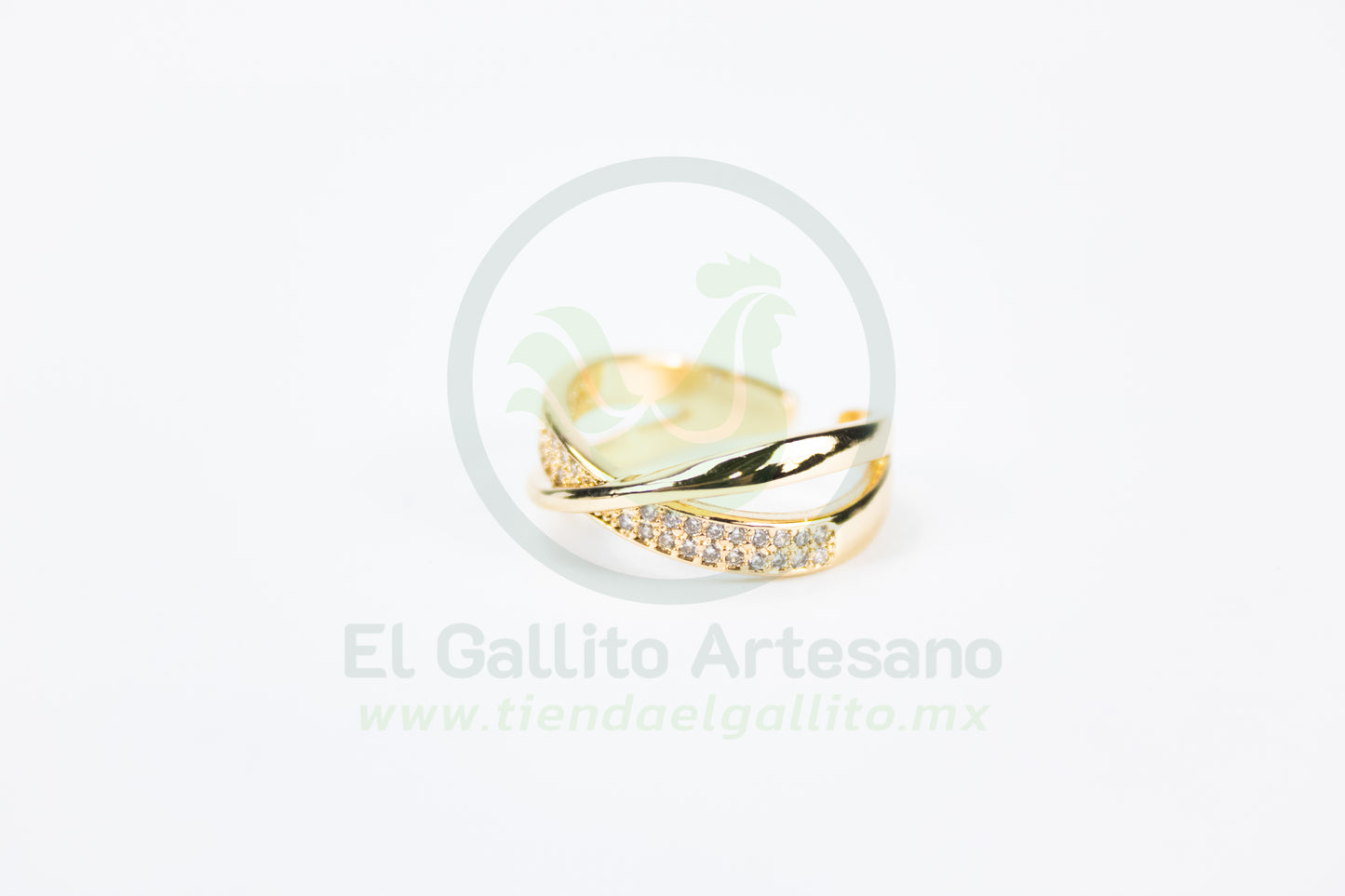 Anillo Vivi Zm-58 | Cruzado con Cristales