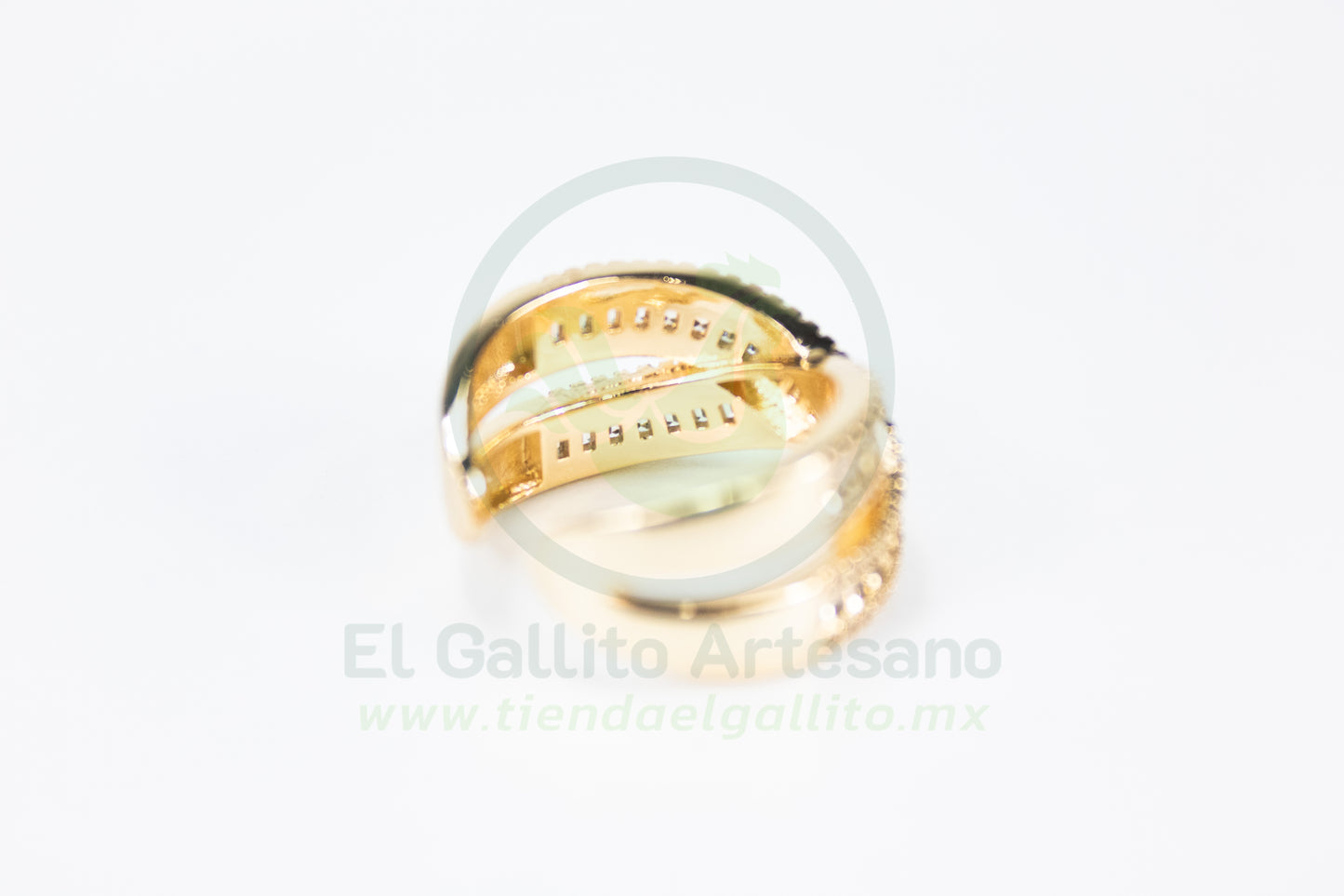 Anillo Vivi Zm-63 | Lineas Barras de Cristal