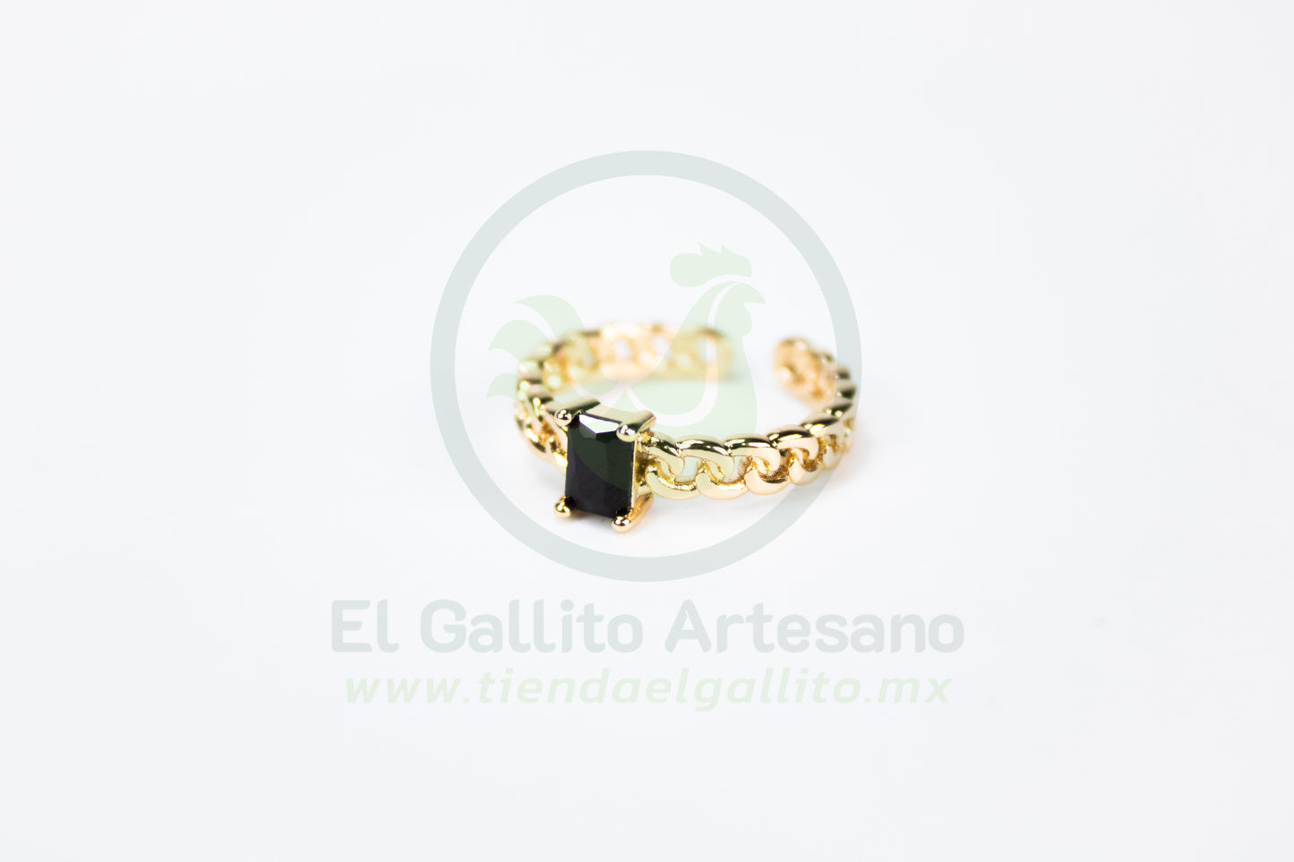 Anillo Vivi Zm-74 | Cadena Gema G Negra