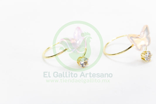 Anillo Acero MD1 | Mariposa AB Ajustable