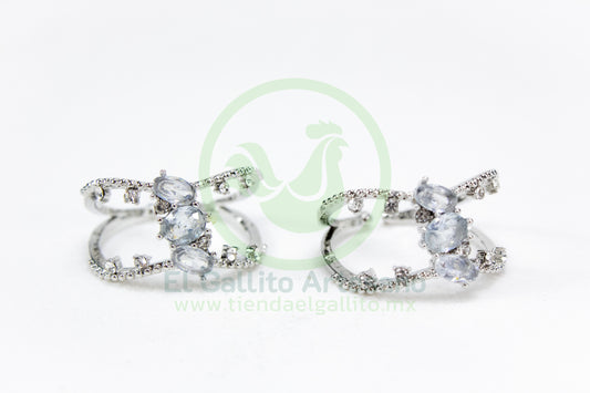 Anillo Acero MD2 | 3 Óvalos Ancho Ajustable