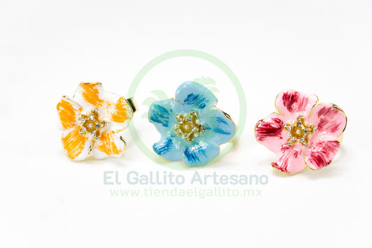 Anillo Acero MD2 | Flor Jaspe