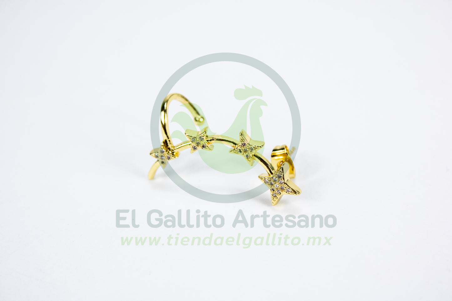 Arete 24-4 1pz MD09 | 4 Estrellas 4 Puntas