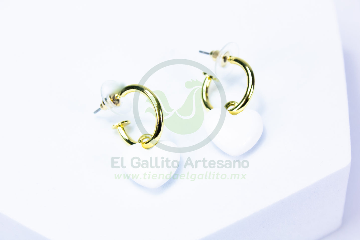 Arete 24-4 MD102-107 | Corazón Huggie Colgante Colores