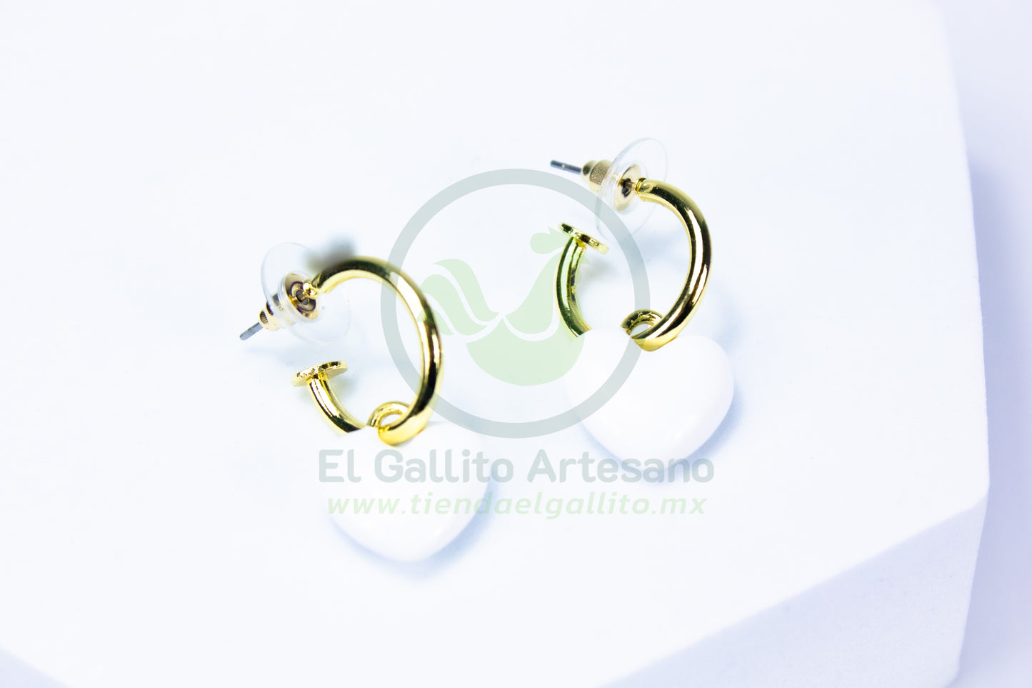 Arete 24-4 MD102-107 | Corazón Huggie Colgante Colores