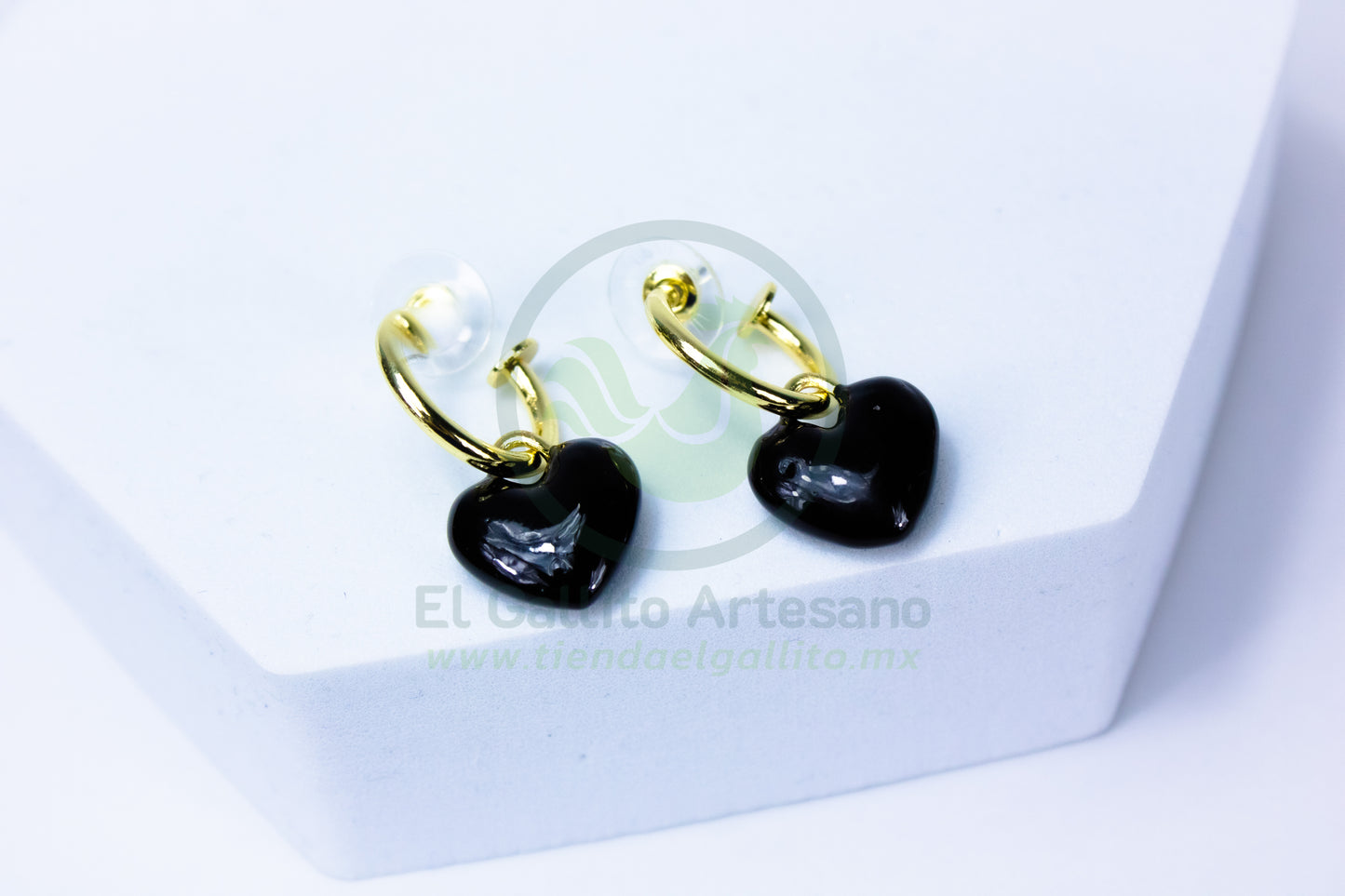 Arete 24-4 MD102-107 | Corazón Huggie Colgante Colores