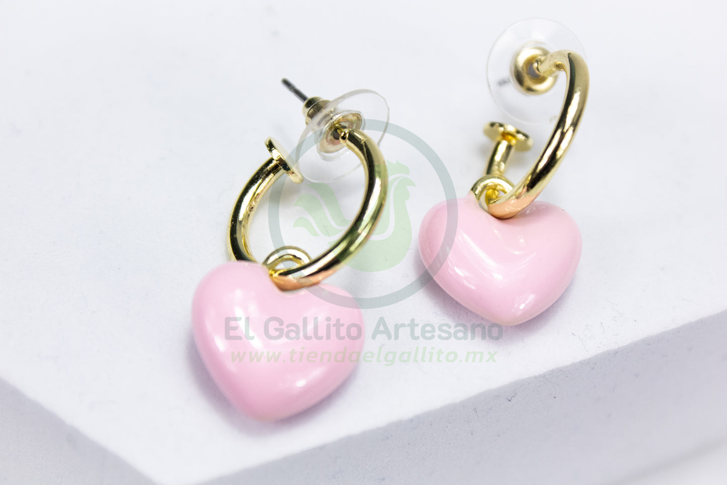 Arete 24-4 MD102-107 | Corazón Huggie Colgante Colores