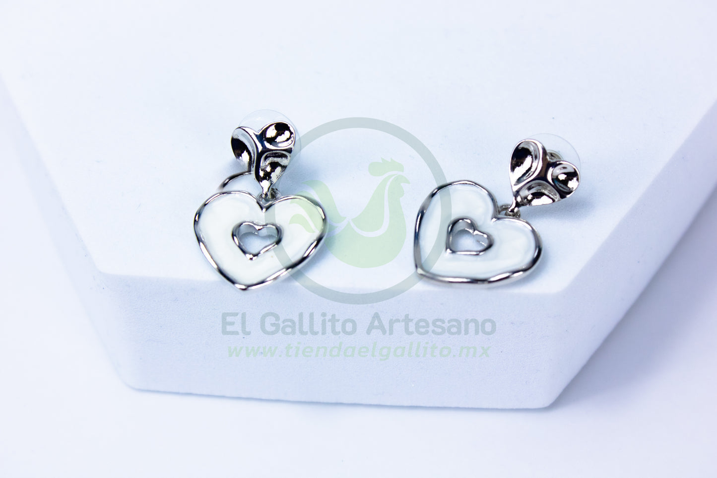 Arete 24-4 MD98-99 | Corazón Perla Madre