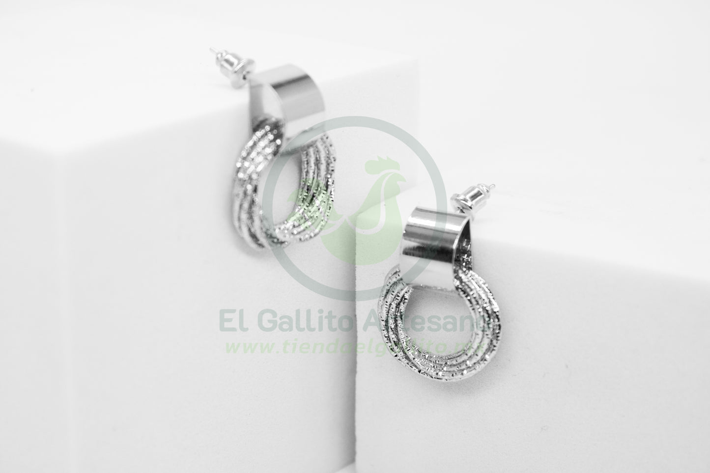 Arete Gold MD19 | Aros Colgantes Plat