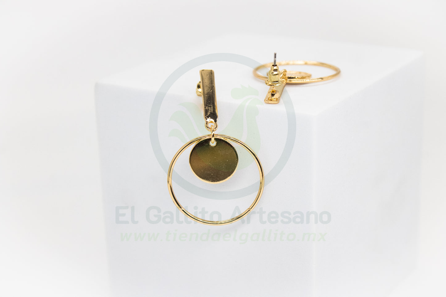 Arete Gold MD25 | Circulo y Aro Colgante