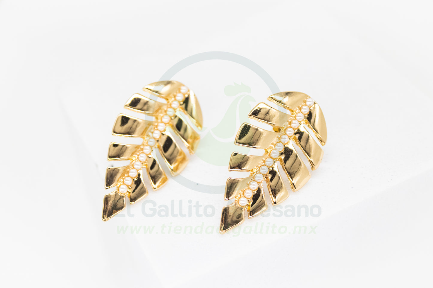 Arete Gold MD29 | Hoja Palma Gr