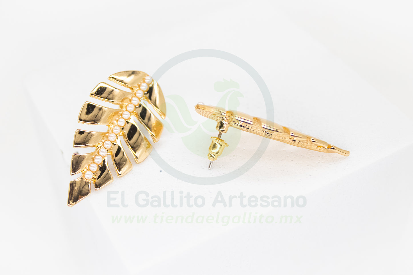 Arete Gold MD29 | Hoja Palma Gr