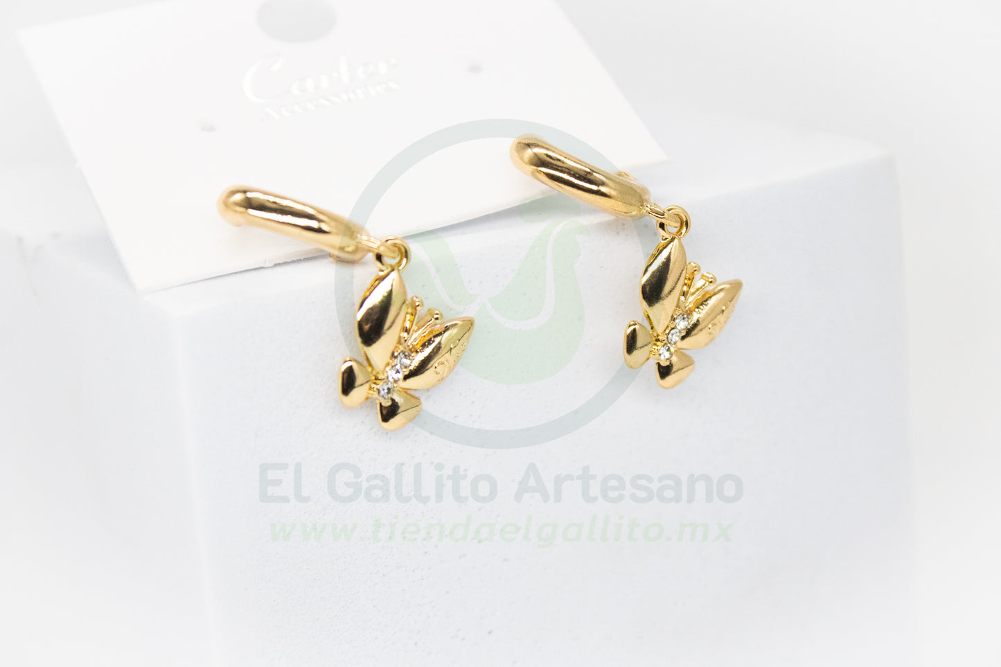 Arete Gold MD41 | Arracada Mariposa