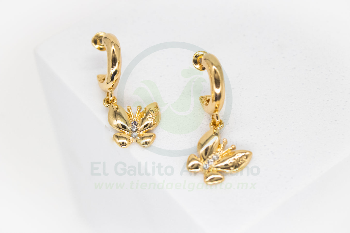 Arete Gold MD41 | Arracada Mariposa